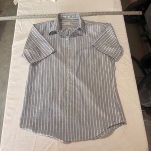 Van Heusen Casual Blue and White Striped Shirt